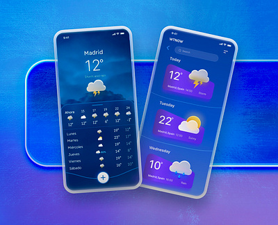 WEATHER APP CONCEPT app design design ui design uxui design