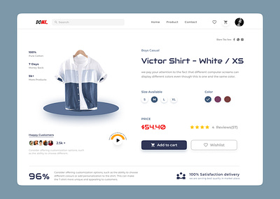 Single Product UI Design animation branding landing page logo one page design product design product ui product webpage t shirt t shirt brand ui