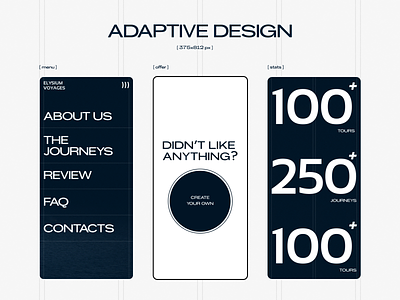 Adaptive design for travel agency website adaptive design app design figma mobile design tourism travel agency ui uiux designer ux web design