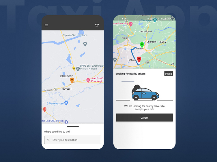 Mighty Taxi app (Taxi Service App) by Meet Mighty on Dribbble