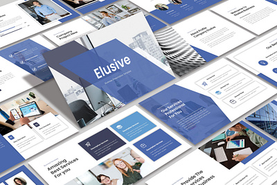 Elusive - Business Presentation Template branding business company prifile design google slide graphic design illustration keynote logo pitch deck powerpoint ppt pptx presentation template typography ui ux vector