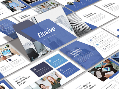 Elusive - Business Presentation Template branding business company prifile design google slide graphic design illustration keynote logo pitch deck powerpoint ppt pptx presentation template typography ui ux vector