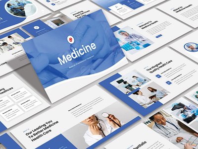 Medicine - Medical Presentation Template branding design google slide graphic design hospital illustration keynote logo medical medicine powrpoint ppt pptx presentation template typography ui ux vector