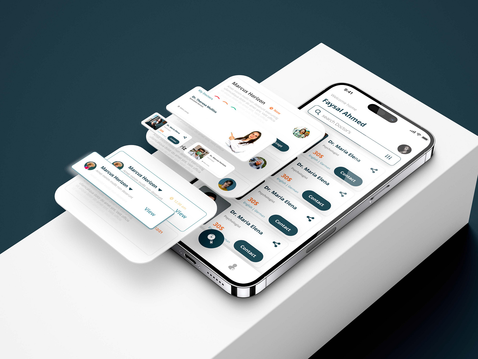 Healthcare PWA app UI UX design by Md Rafatul Islam on Dribbble