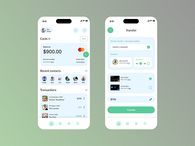 Bank App by Elene Kokhreidze on Dribbble