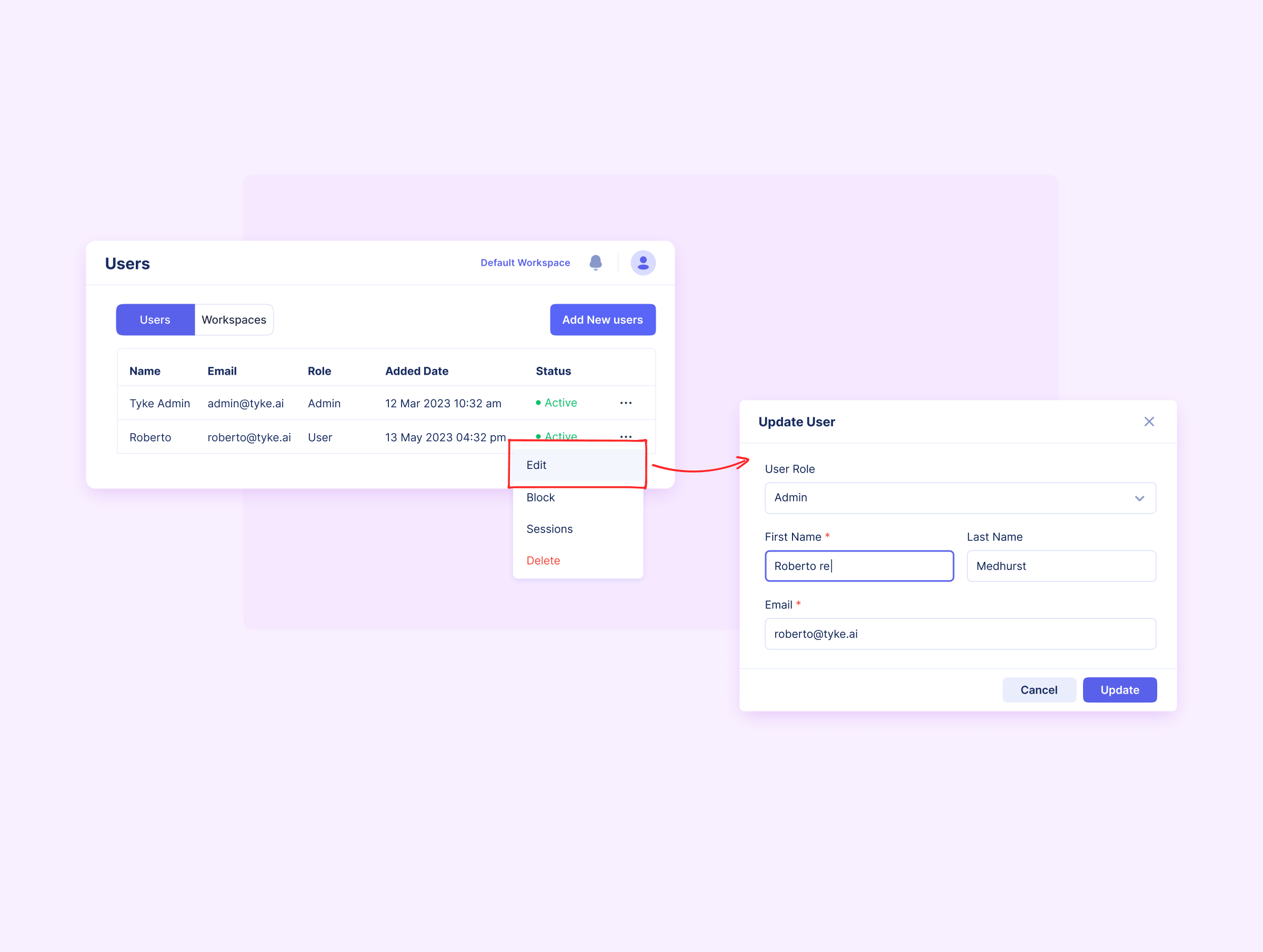 Update user design product ui update user users ux