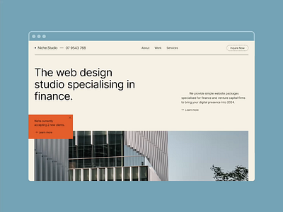 Niche Agency Website Template agency finance niche studio template web design website