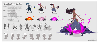 Orok the Soul Catcher characterdesign characterdevelopment digital digitalsketch illustration portfolio procreate