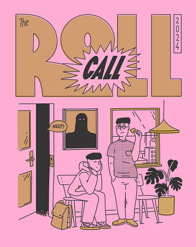 Roll Call characters design digital illustration digitalart graphic illustration illustration studio line illustration poster print qillo qillo studio roll call studio vector