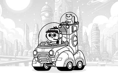 Mechanical Vehicle cartoon character character design design graphic design illustration mecha vehicle