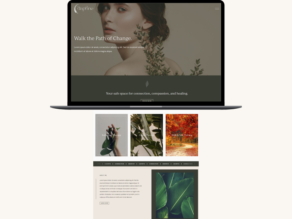 Daphne Website Template by Beliveart Studio on Dribbble