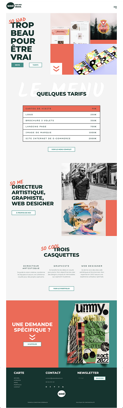 Website design : WE ARE DOOD web designer website website design wordpress