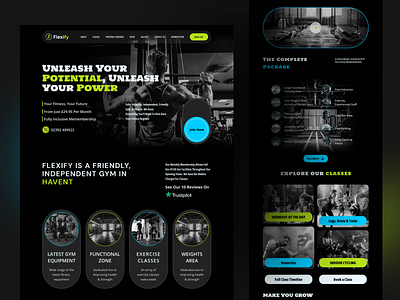 Fitness Landing Page active lifestyle concept fitness design fitness hub fitness trainer fitness web graphic design health health and wellness hub landing page personal training hub sport ui uiux design ux web design website workout workout center workout classes