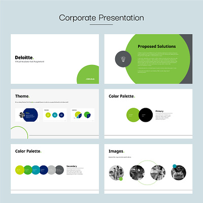 Corporate Presentation Design corporate branding graphic design minimal design presentation presentation design
