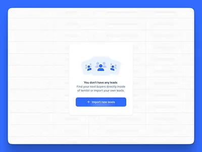 Import people into a data table in lemlist data leads lemlist lempire product design prospecting sales table ui ux