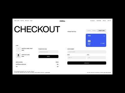 Credit Card Checkout – Daily UI – #002 002 cart checkout checkout form credit card checkout daily ui dailyui day 2 payment ui ui ux web web design №002