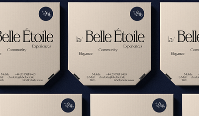 Packaging / Branding for la Belle Etoile brand brand assets brand identity branding graphic design identity logo packaging pizza box visual identity