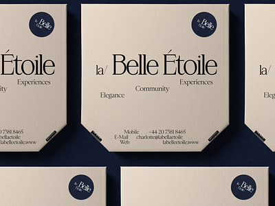 Packaging / Branding for la Belle Etoile brand brand assets brand identity branding graphic design identity logo packaging pizza box visual identity