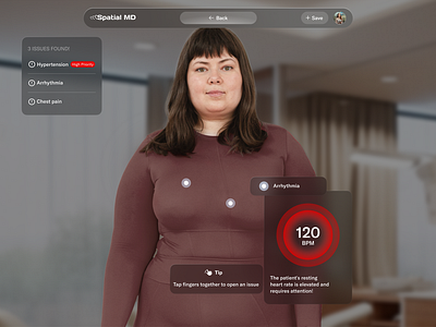 Spatial MD: Healthcare Transformed with Vision Pro AR 👁️ 🩻 healthcare healthtechinnovation research smartcan spatialdesign ui uidesign user ux visionpro widgets