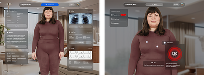 Spatial MD: Healthcare Transformed with Vision Pro AR 👁️ 🩻 healthcare healthtechinnovation research smartcan spatialdesign ui uidesign user ux visionpro widgets