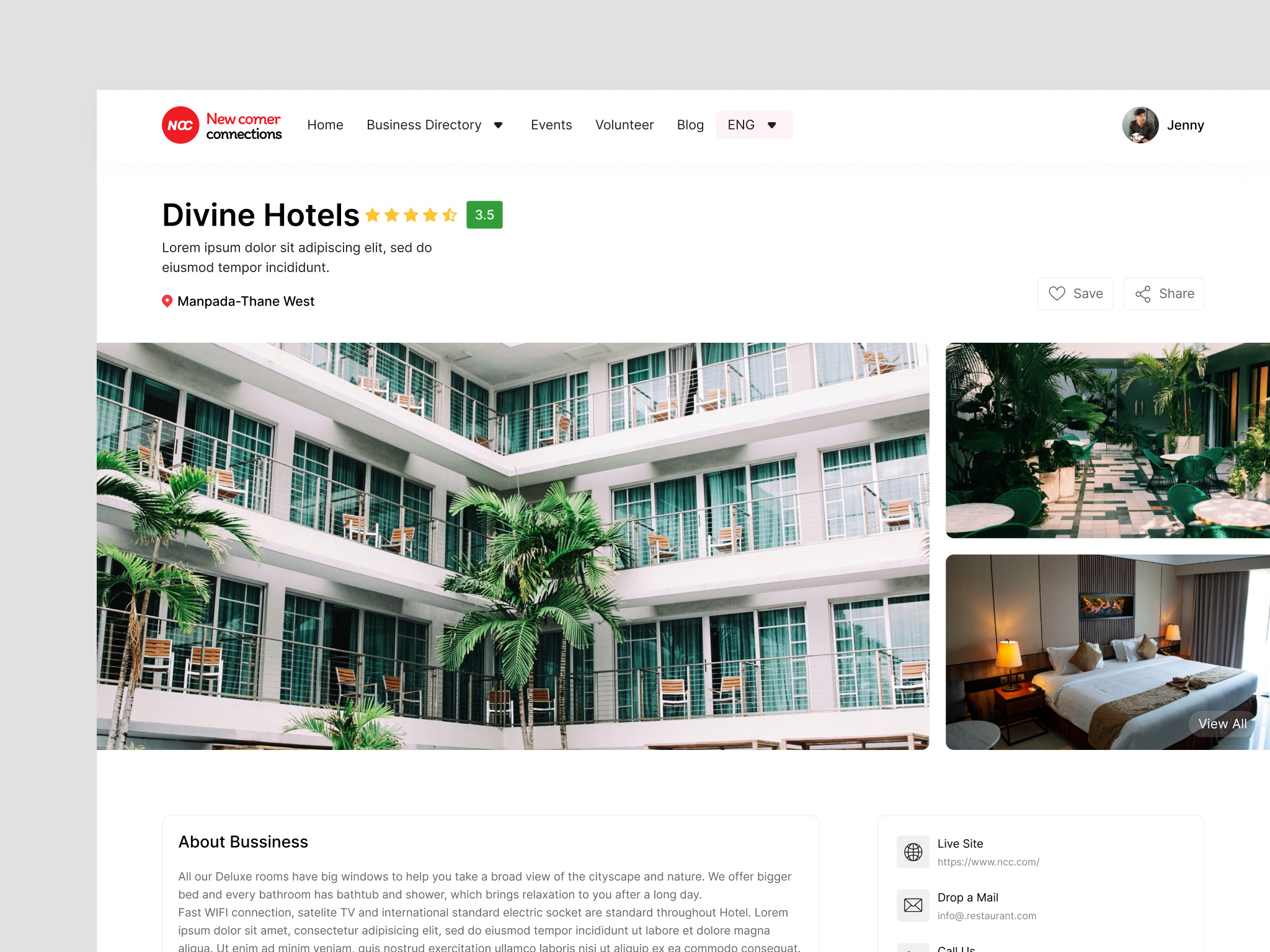 Business Listing Directory - Web Layout business directory business directory web ui business listing directory ui web layout