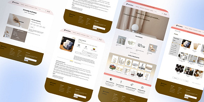 Home interior goods electronic store design graphic design logo ui ux web design