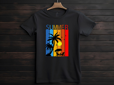 Creative Summer T-Shirt Design branding design graphic design illustration typography ui vector