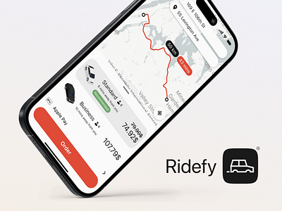 Ridify | Taxi Mobile App UX Concept app design application design branding design graphic design logo logo design mobile design taxi app taxi design ui user design user interface ux