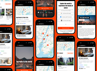 AI Travel Guide ai android app artificial intelligence booking branding creative website design development guide hotel illustration map mobile app design travel travel guide turist ui ux