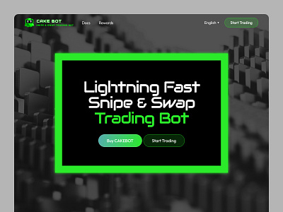 Trading Bot Landing Page landing web design