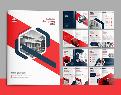 Real Estate - Brochure 3d branding brochure brochure design design layout magazine cover minimalism print real estate template