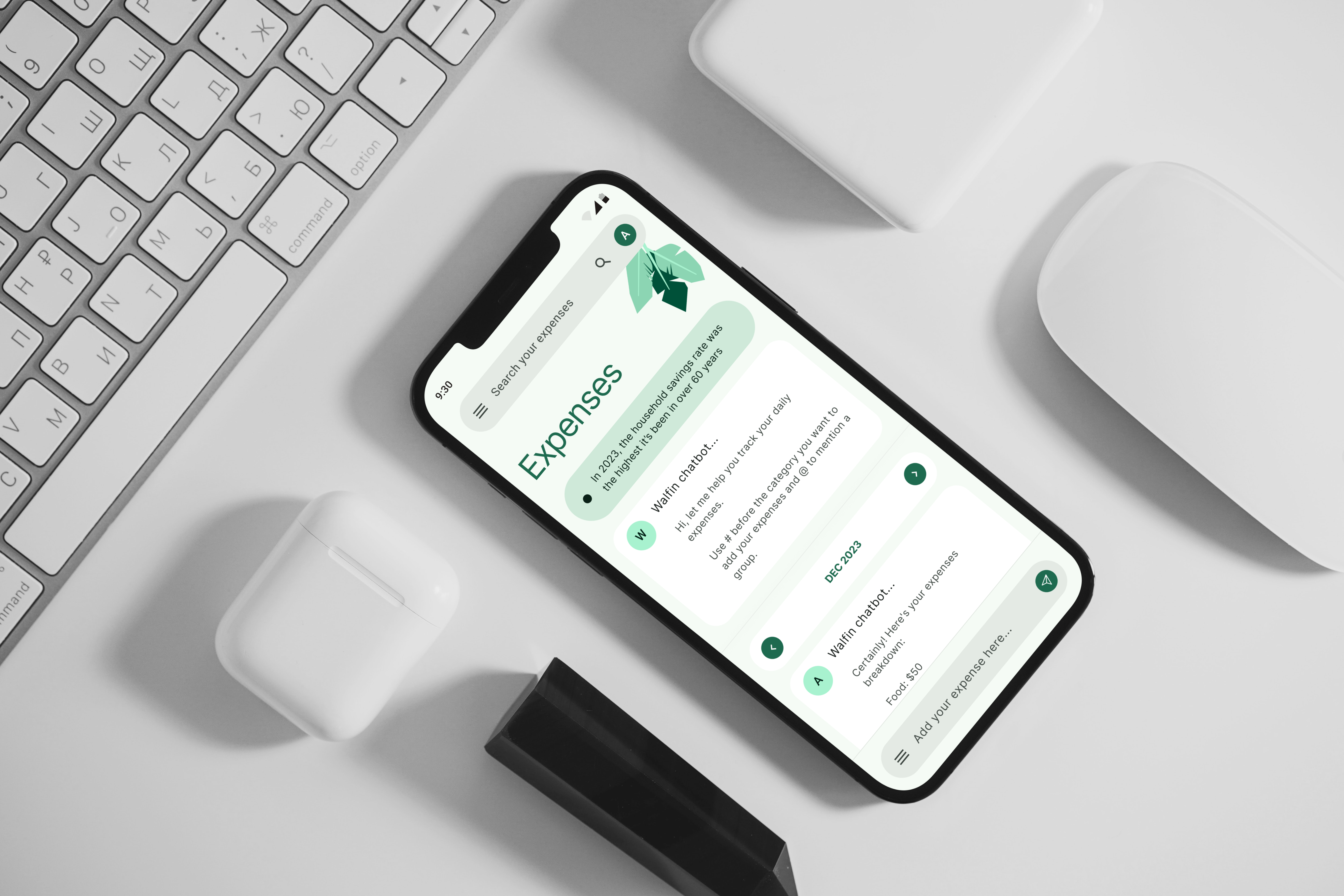 Expense Management AI Mobile App design mobile ui