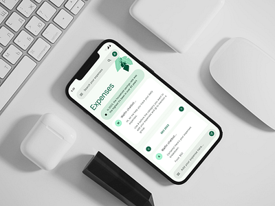 Expense Management AI Mobile App design mobile ui