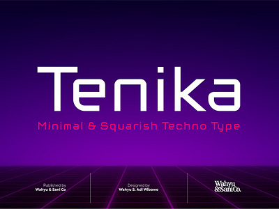 Tenika Squarish Techno Type futuristic game italic minimal minimalistic modern regular sans serif space squarish techno techno typeface technology simple tenika squarish techno type upright web font