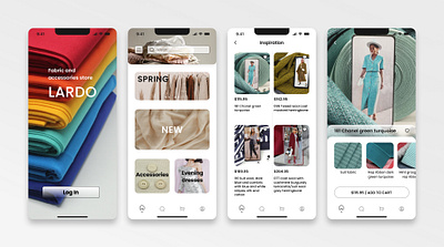 LARDO - Mobile App Concept accessories app app design concept design fabric ios mobile mobile app sketch store ui ux woman