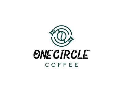One Circle Coffee coffee bean logo coffee logo elegant logo modern logo