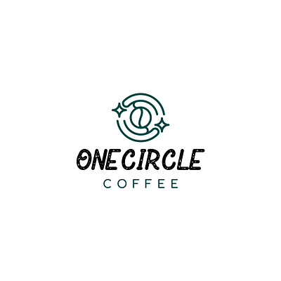 One Circle Coffee coffee bean logo coffee logo elegant logo modern logo