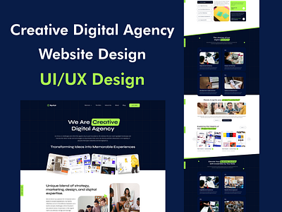 Creative Digital Agency Website Design agency website creative website design digital website ui uiux ux web website