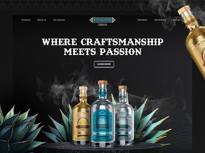 Website for craft tequila agave agemandi alcohol branding design graphic design illustration landing page design landingpage tequila ui ux web design website