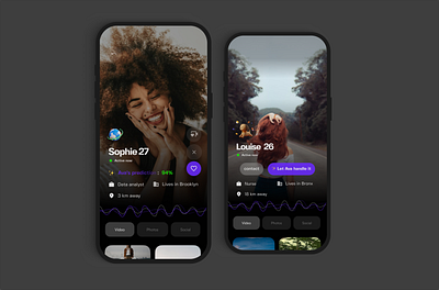 IA Powered Dating APP app branding design ui ux