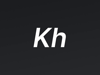 Khreatif | Logo Animation agency animation brand brandanimation branding design graphic design kh khreatif logo logo animation motion motion graphics studio typography