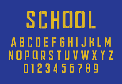 School Font alphabet children font creative font education font font font design serif serif font