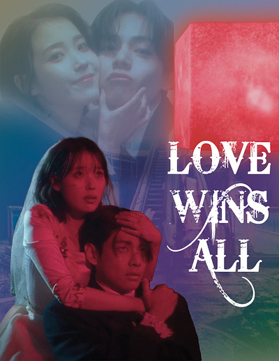 LOVE WINS ALL - Poster Design bts design fanart graphic design kimtaehyung lovewinsall musicvideo posterdesign