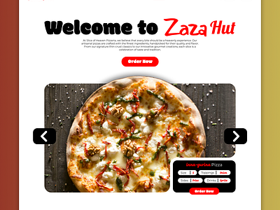 Pizza Website Design animation branding business development food graphic design logo pizza restaurant ui uiux web webdesign webdevelopment website websitedesign