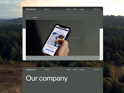 Caps® Objectˆ x Cooperbank. app branding financial interface minimalist product design ui uiux web design