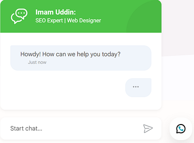 WhatsApp chat HTML code for website branding graphic design logo ui