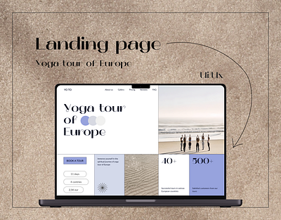 Landing page Ui/Ux design figma landing ui ui design uiux ux ux design website design yoga