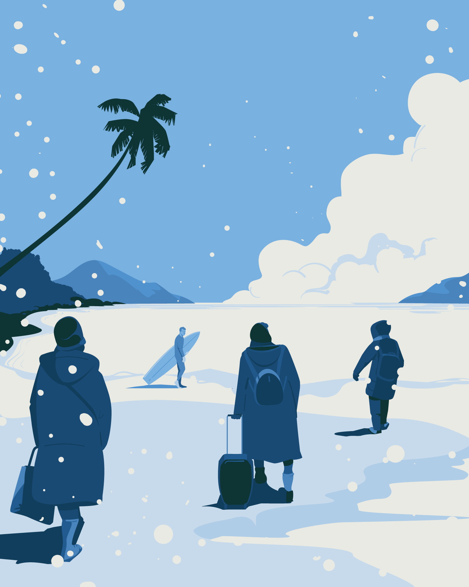 Tropical Exodus art digitalart drawing illustration illustrator vector