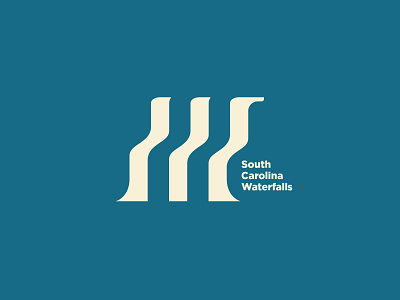 IIIaterfalls graphic graphic design icon mark symbol vector w waterfall