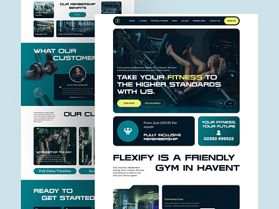 Fitness Hub Landing Page branding concept excercise excercise hub fitness design fitness hub fitness studio fitness trainer fitness web health minimal personal training hub sport ui user interface ux web design website workout workout classes